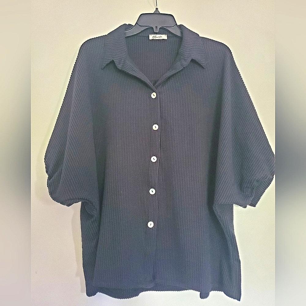 Blumin ribbed material top